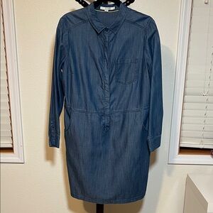Boden Blue Long Sleeve Dress